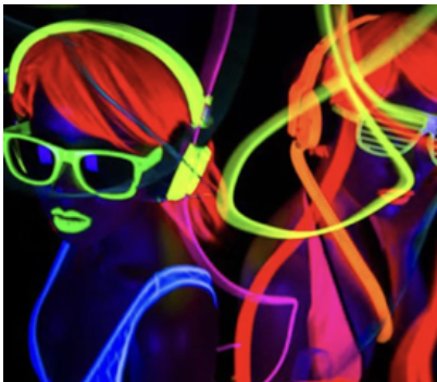 soirée fluo patinoire touquet